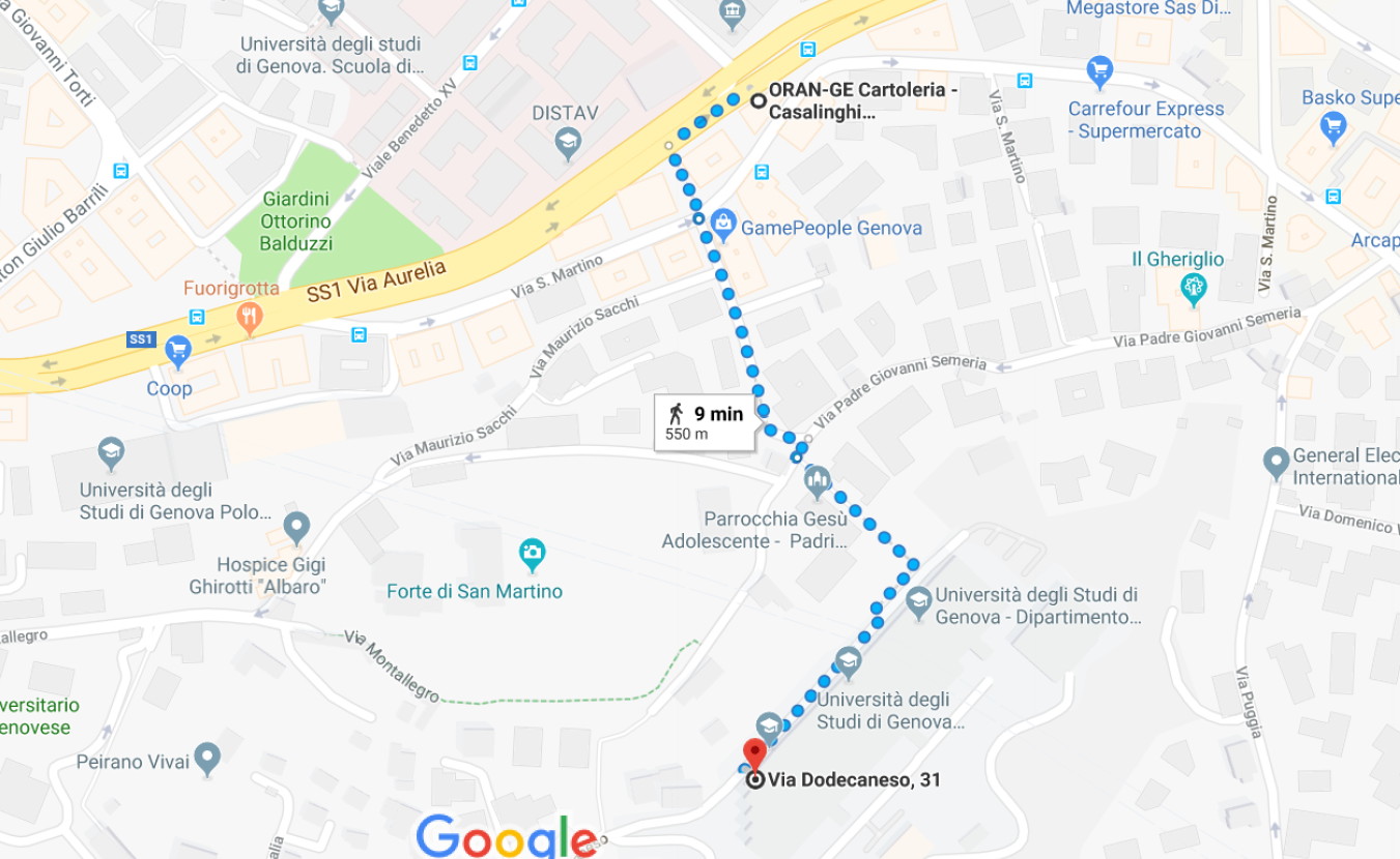 piantina dipartimento